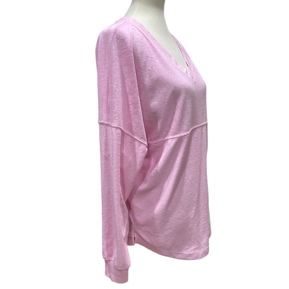 Victoria Secret Pink Varsity Beach Terry V Neck Top - Picture 4 of 13